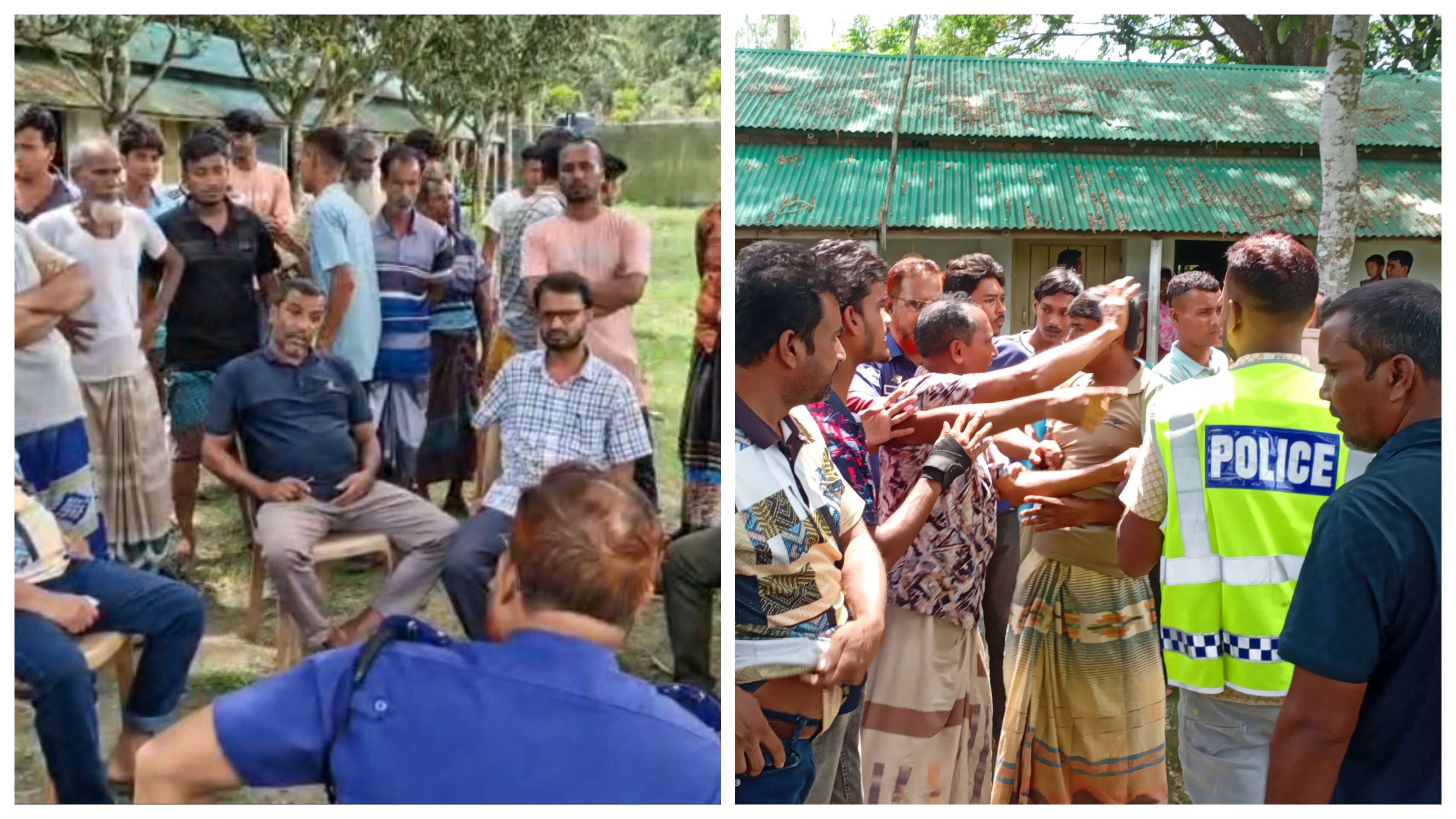 বাগমারায় বিদ্যালয়ের প্রধান শিক্ষক ও সভাপতির বিরুদ্ধে অভিযোগ, দু’পক্ষের ধস্তাধস্তি